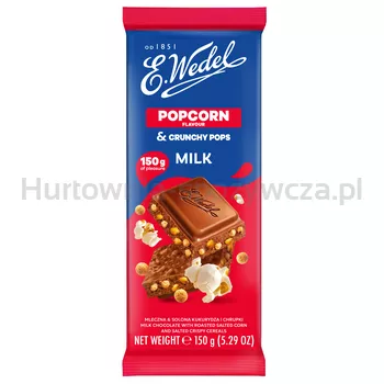 Wedel Czekolada mleczna z popcornem 150g