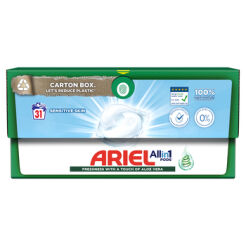 Ariel Sensitive Skin All-In-1 Kapsułki Do Prania 31 Prań 750,2 G (31X24,2 G)