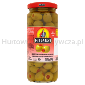 Figaro Hiszpańskie Oliwki Zielone Z Pastą Paprykową 340 G/200 G 