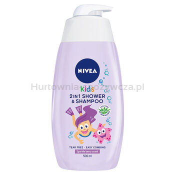 Nivea Żel Do Mycia Ciała Kids 2W1 O Zapachu Owocowych Żelków 500Ml