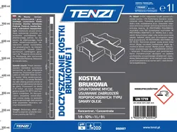 Dwufazowy koncentrat do czyszczenia kostki brukowej TENZI, 1l