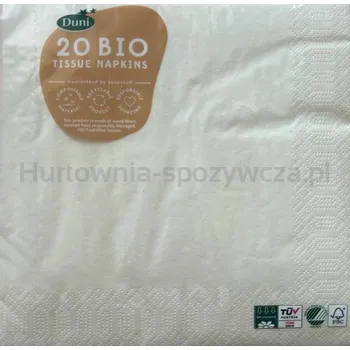 Duni Serwetki 3 warstwowe 40x40 cm kremowy 20 szt.