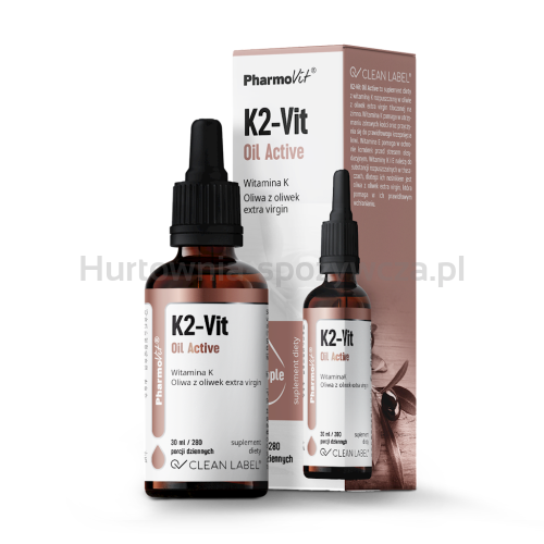 Witamina K2 W Kroplach (75 µg) Bezglutenowa 30 Ml - Pharmovit (Clean Label) [BIO]