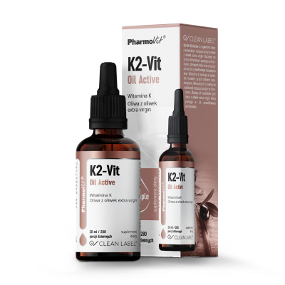 Witamina K2 W Kroplach (75 µg) Bezglutenowa 30 Ml - Pharmovit (Clean Label) [BIO]