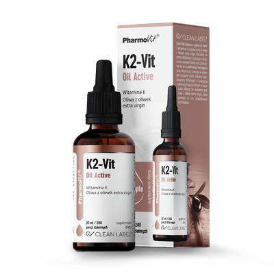 Witamina K2 W Kroplach (75 µg) Bezglutenowa 30 Ml - Pharmovit (Clean Label) [BIO]