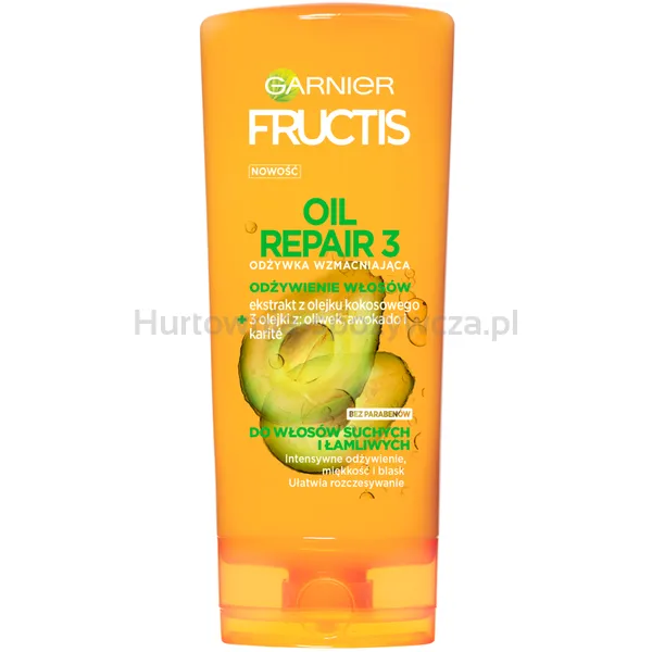 Garnier Fructis Oil Repair 3 Odżywka Wzmacniająca Do Włosów Suchych I Łamliwych 200 Ml
