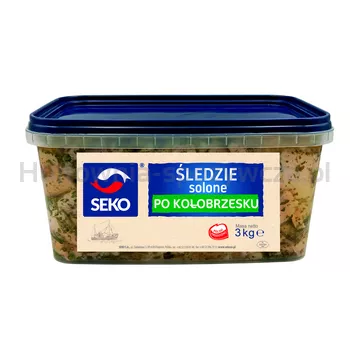 Seko Śledzie solone po kołobrzesku 3 kg