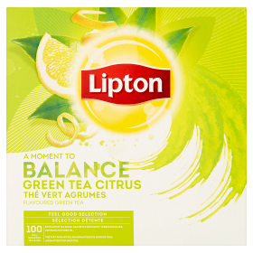 Lipton Herbata Classic Green Tea Citrus 100 Kopert X1,3G