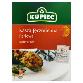 Kupiec Kasza Jęczmienna Perłowa 4X100 G