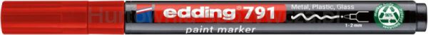 Marker olejowy e-791 EDDING, PCR, czerwony - 2