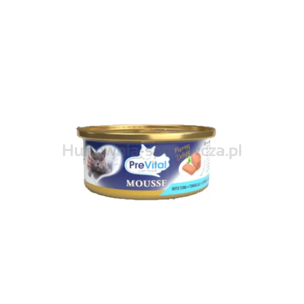 PreVital mini puszka - Mus dla dorosłych kotów z tuńczykiem 85g