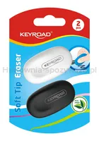 Keyroad Gumka Do Ścierania Soft Tip, 2 szt., blister, mix kolorów - 3
