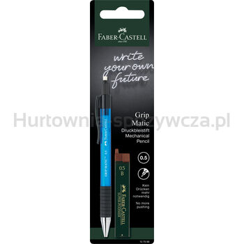 Ołówek automatyczny FABER CASTELL grip matic 1375 0,5 mm + 12 wkładów blister