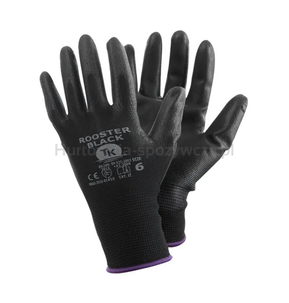 Rękawice TK ROOSTER, rozm. 7, czarne