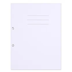 Skoroszyt OFFICE PRODUCTS Budget, karton, z oczkiem, nadruk, 1/1, A4, 250gsm, biały