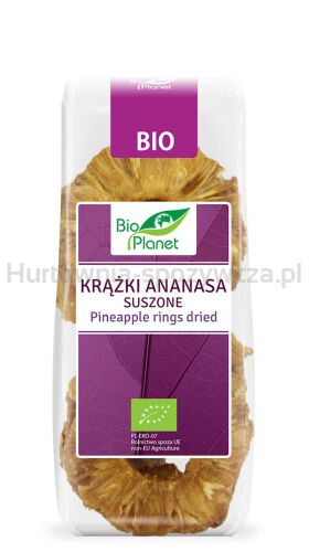 Ananas Suszony Krążki Bio 100 G - Bio Planet [BIO]