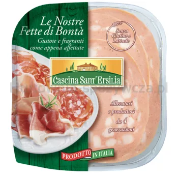 Mortadella plastry 500g Cascina SantErsilia
