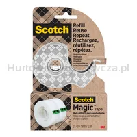 Scotch Dyspenser taśmy ze stali nierdzewnej + 2x taśma Magic™ 19mm x 13,9m, srebrny - 7
