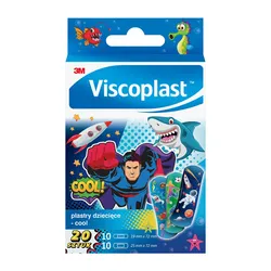 Plastry dziecięce VISCOPLAST Cool, 2 rozmiary, 20 szt., pudełko