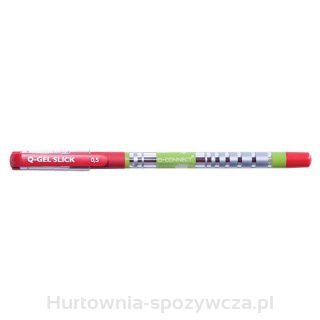 Długopis Żelowo-Fluidowy Q-Connect 0,5Mm, Czerwony