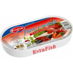Evrafish Filety Z Makreli W Sosie Pomidorowym 170 G
