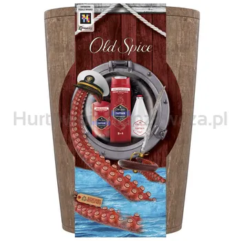 Old Spice Captain Barrel Zestaw podarunkowy – dezodorant w sztyfcie, żel pod prysznic, woda po goleniu 400 ml