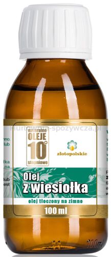 Olej Z Wiesiołka Tłoczony Na Zimno 100 Ml - Złoto Polskie [BIO]