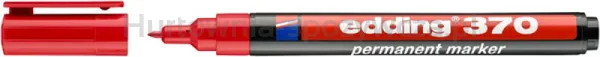 Marker permanentny e-370 EDDING, 1mm, czerwony