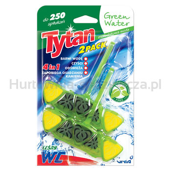 Tytan Czterofunkcyjna Zawieszka Barwiąca Wodę Green Water 2X40G