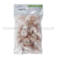 Nord Capital Krewetki Białe Vannamei Blanszowane Obrane, Z Ogonkiem, Glazura 25%, 16-20Szt/Lb, 750G