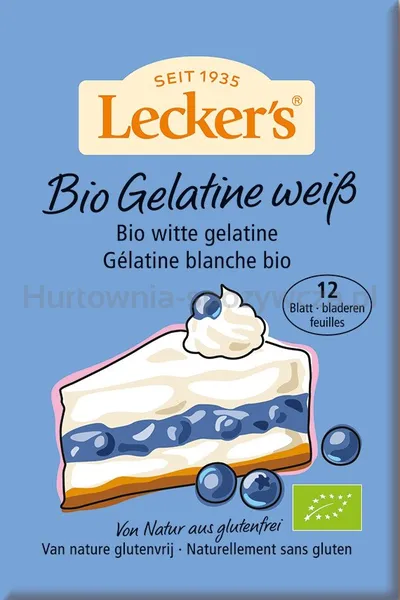 Żelatyna W Listkach Bio 20 G