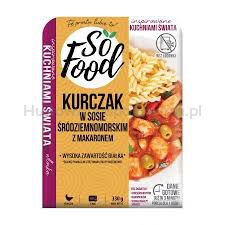 So Food Kurczak w sosie śródziemnomorskim z makaronem 330g.