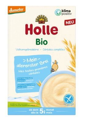 Kaszka Owsiana Pełnoziarnista Bez Dodatku Cukrów Od 5 Miesiąca Demeter Bio 250 G - Holle [BIO]