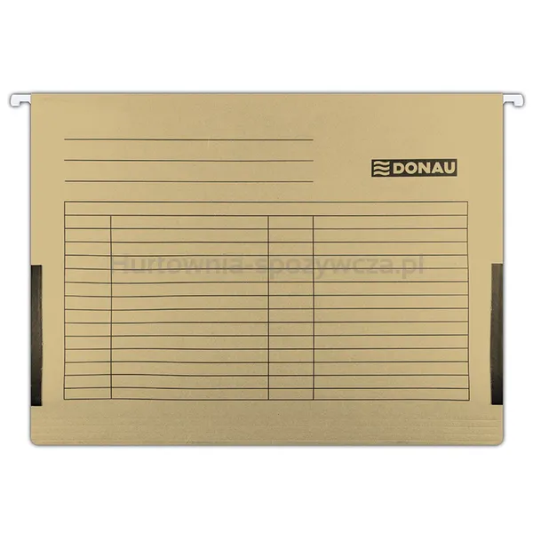 Donau Teczka zawieszkowa z boczkami, A4, 230gsm, brązowa 
