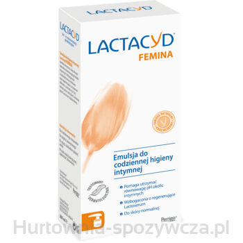 Lactacyd Femina Emulsja Do Higieny Intymnej Z Pompką 200 Ml