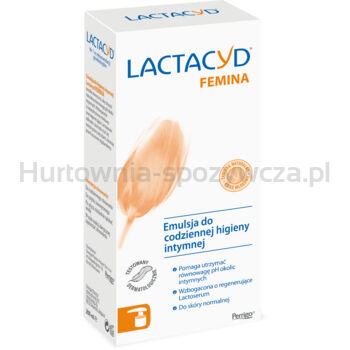 Lactacyd Femina Emulsja Do Higieny Intymnej Z Pompką 200 Ml