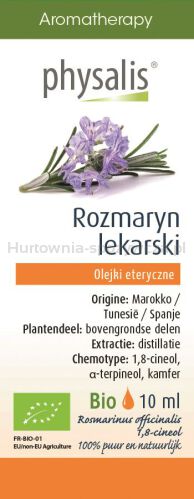 Olejek Eteryczny Rozmaryn Lekarski Bio 10 Ml - Physalis [BIO]