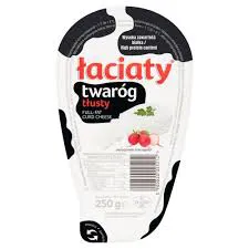 Łaciaty Twaróg tłusty 250g klinek