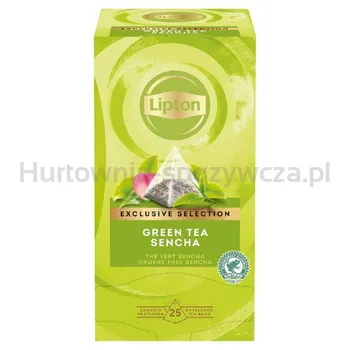 Lipton Herbata Exclusive Selection, Piramidki, Zielona Sencha, 25 Kopert