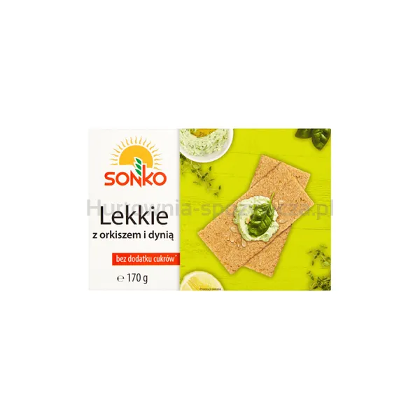 Sonko Lekkie z orkiszem i dynią. Pieczywo chrupkie 170 g.