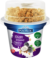 Polmlek - Jogurt Jeżynowy Z Musli Kokosowym 210 G