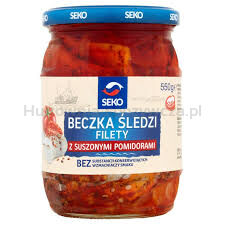 Seko Beczka Śledzi Filety Z Suszonymi Pomidorami 550G