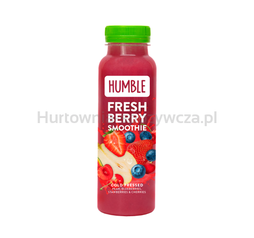 Smoothie Gruszka - Truskawka - Mandarynka -  Wiśnia Tłoczone Na Zimno 250 Ml - Humble [BIO]