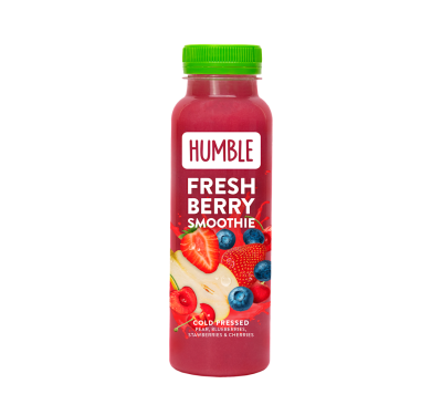 Smoothie Gruszka - Truskawka - Mandarynka -  Wiśnia Tłoczone Na Zimno 250 Ml - Humble [BIO]