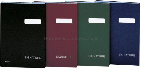 Teczka do podpisu DONAU, karton/PP, A4, 450gsm, 20-przegr., zielona - 2