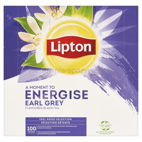 Herbata LIPTON Feel Good Selection, Energise, Earl Grey, 100 kopert, 200g