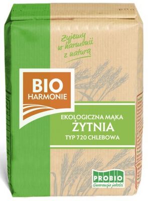 Mąka Żytnia Chlebowa Typ 720 Bio 1 Kg - Probio (Bioharmonie) [BIO]