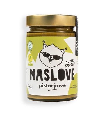 Maslove Krem Z Pistacji 100 % Super Smooth Bezglutenowy 290 G [BIO]