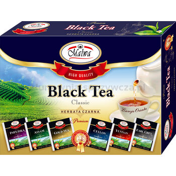 Malwa Zestaw 6 herbat czarnych 30 torebek 45 g (30x1,5 g)