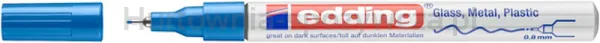 Edding Marker olejowy e-780 0,8mm, niebieski połyskujący 